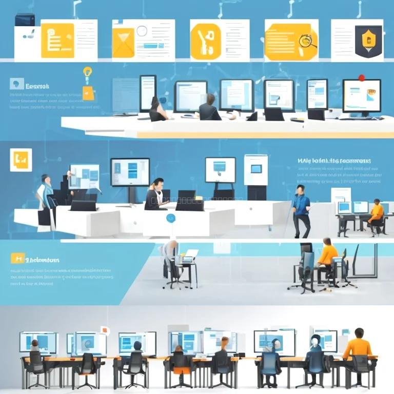 فريق دعم فني يقدم مساعدة للمشتركين